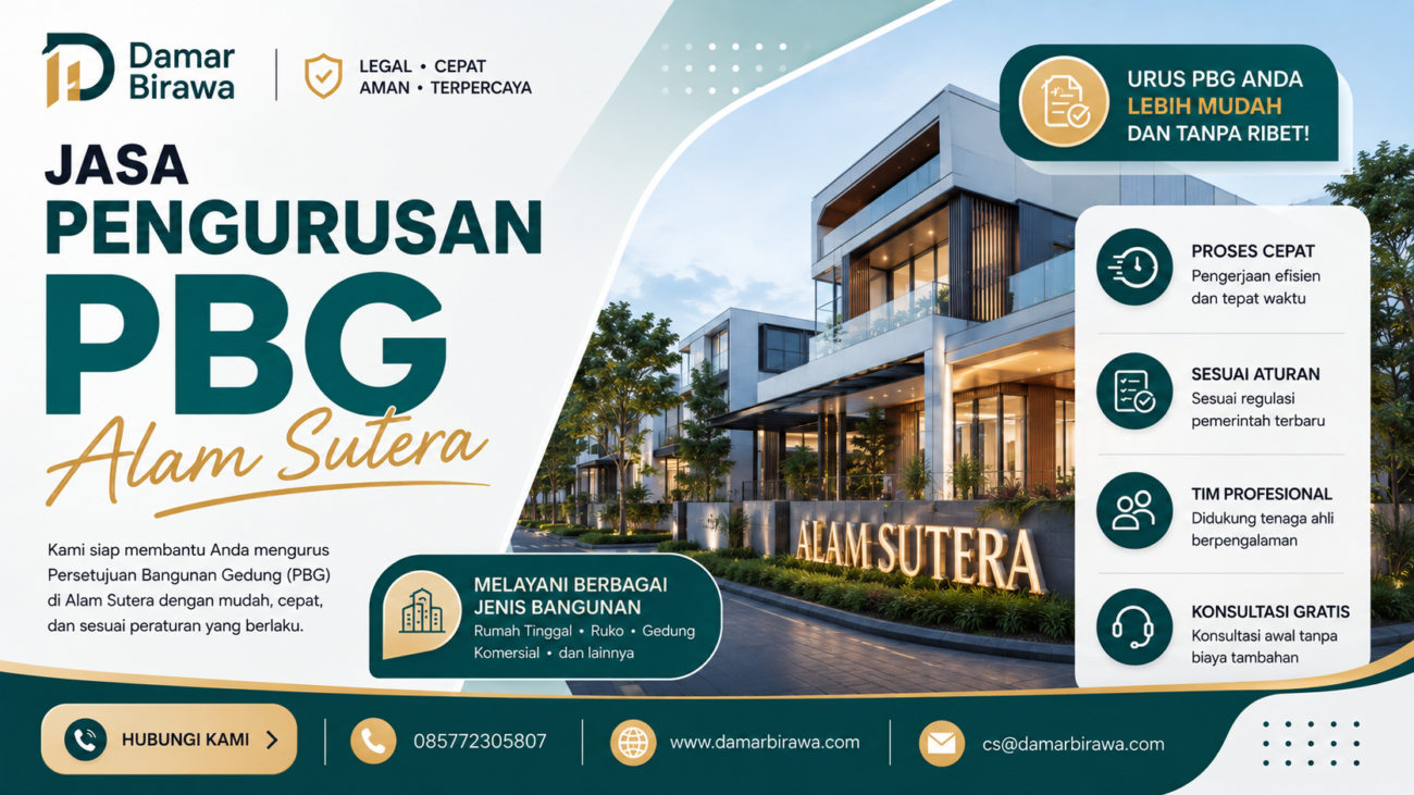 Jasa Pengurusan PBG Alam Sutera