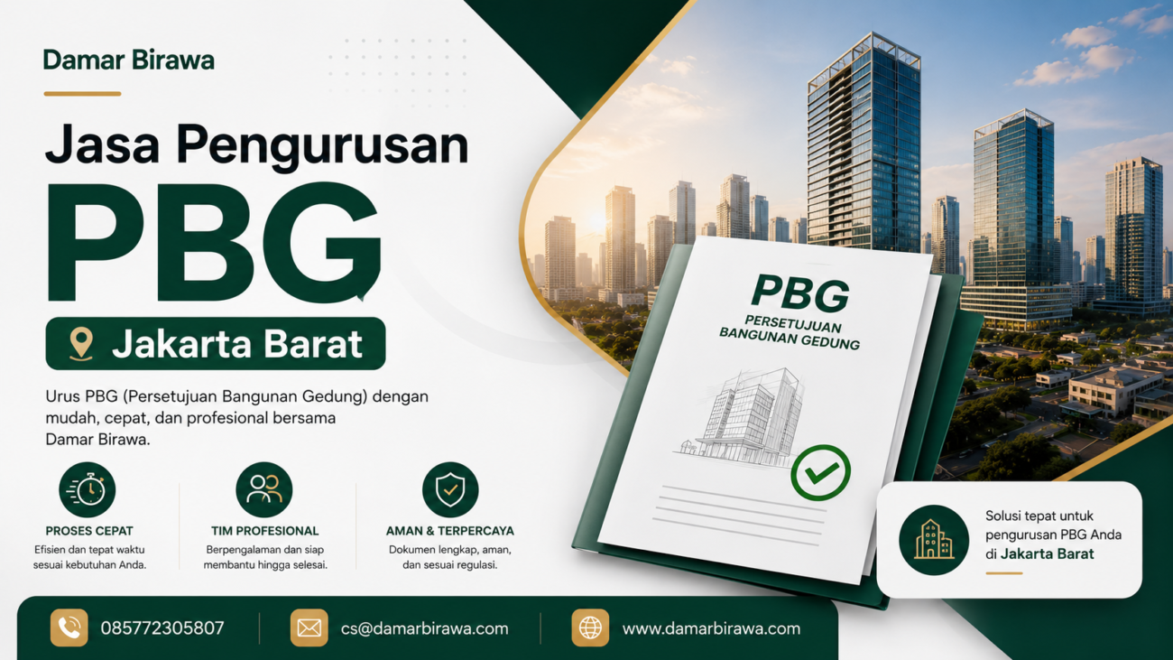 Jasa Pengurusan PBG Jakarta Barat Terpercaya