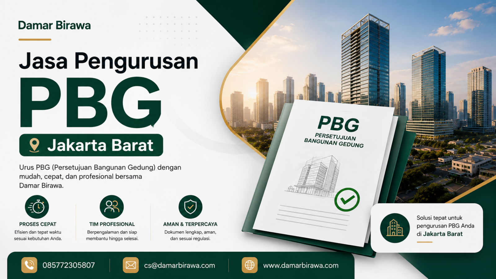Jasa Pengurusan PBG Jakarta Barat Terpercaya