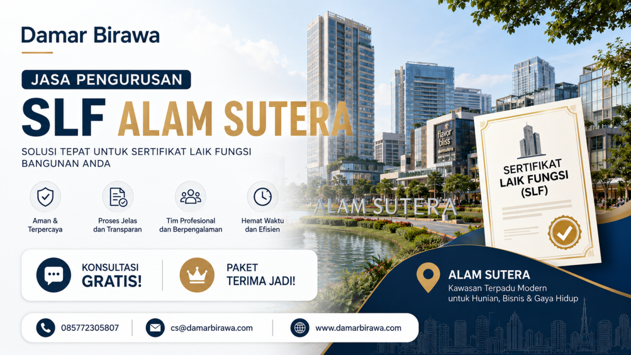 Jasa Pengurusan SLF Alam Sutera